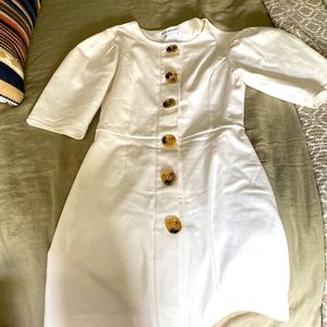 Pixie Market White Button Down Mini Dress